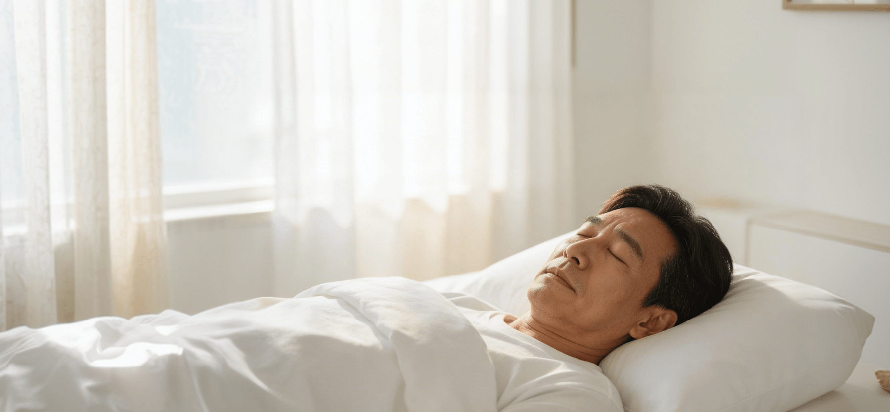 편안하게 수면 중인 환자