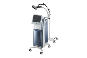 이명 치료에 사용하는 경피적 경두개자극(자기장 치료) 장비 이미지