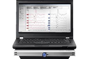 전정기관 이상 유무를 확인하는 전정유발근전위검사(VEMP) 장비 이미지