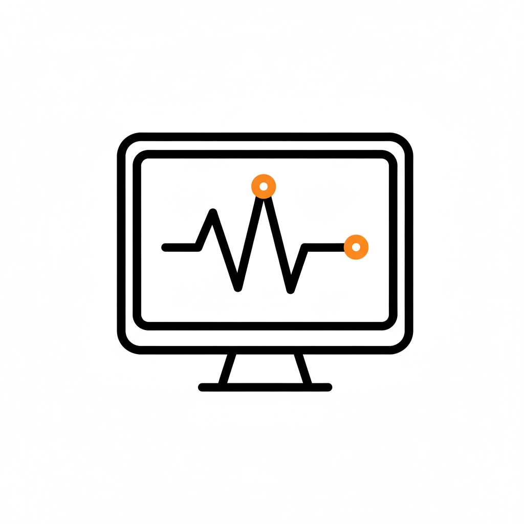 장기 모니터링 및 생활 습관 교정 아이콘
