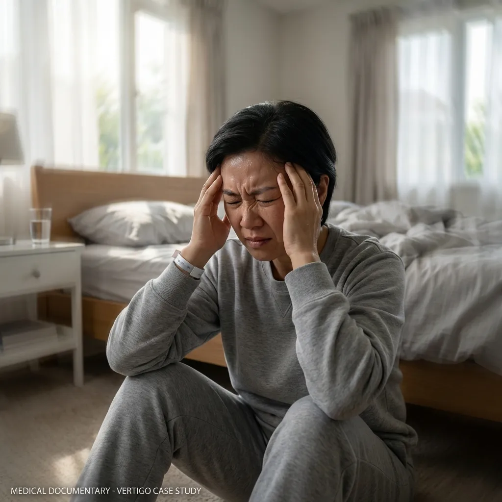 발작성 어지럼증 증상을 겪는 환자