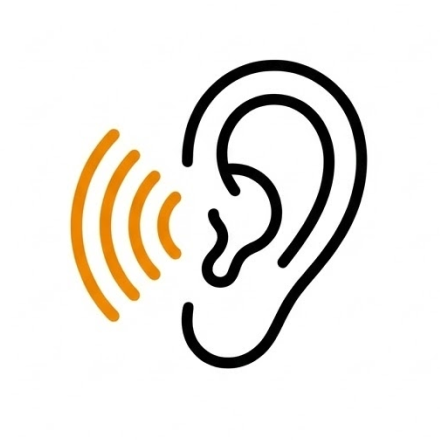 청각장애 진단 데이터를 바탕으로 보청기 처방을 상담하는 의료진과 환자 장면