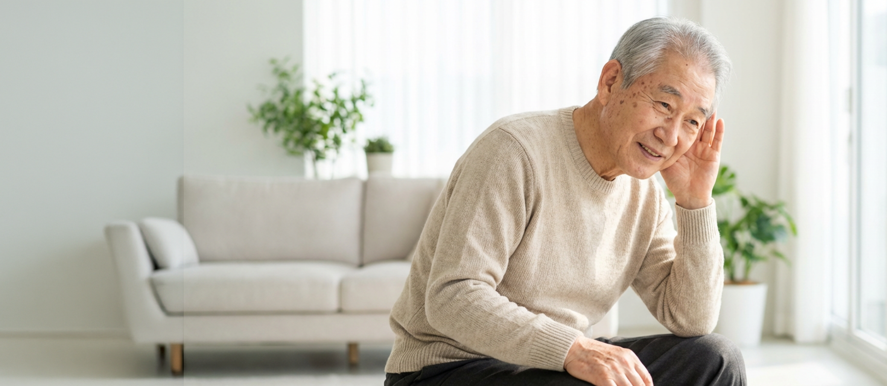 정밀 청력검사 예약을 안내하는 난청 조기 발견 홍보 이미지