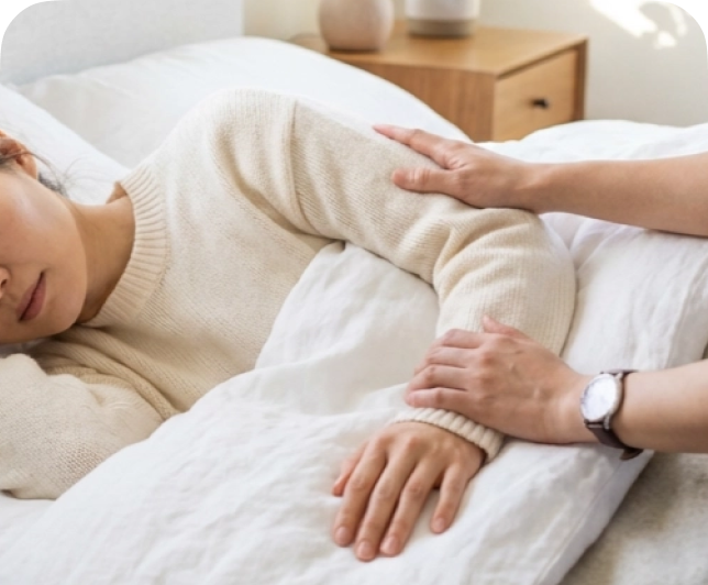 이명으로 인한 수면 문제와 불안 등 심리 케어를 함께 지원하는 상담 이미지