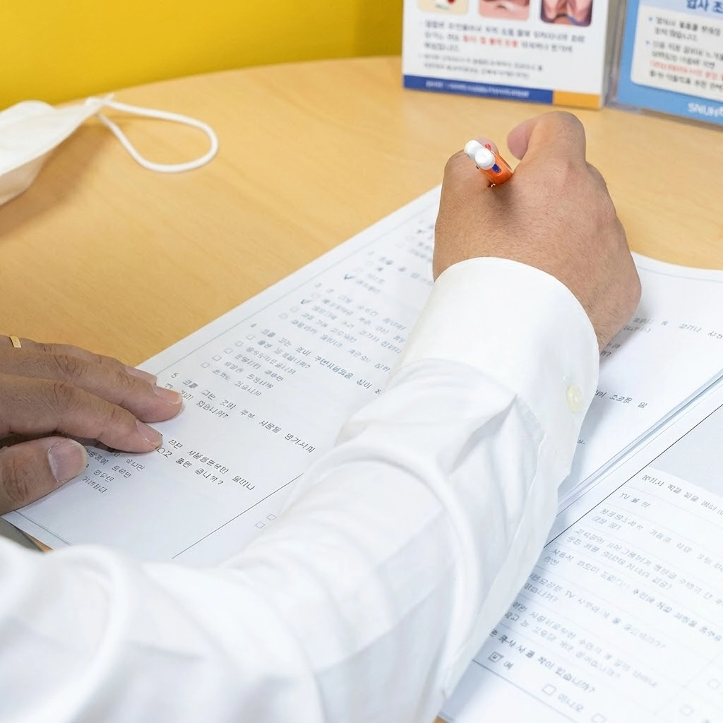 수면다원검사 사전 심층 설문 작성