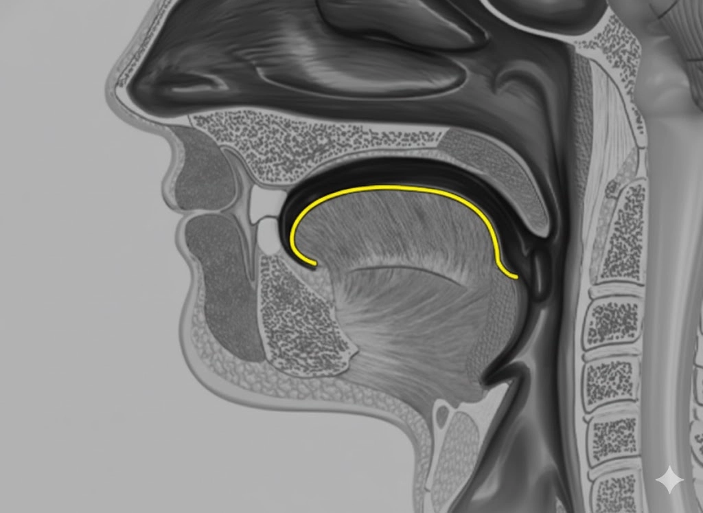 정상적인 기도 구조를 보여주는 CT 이미지