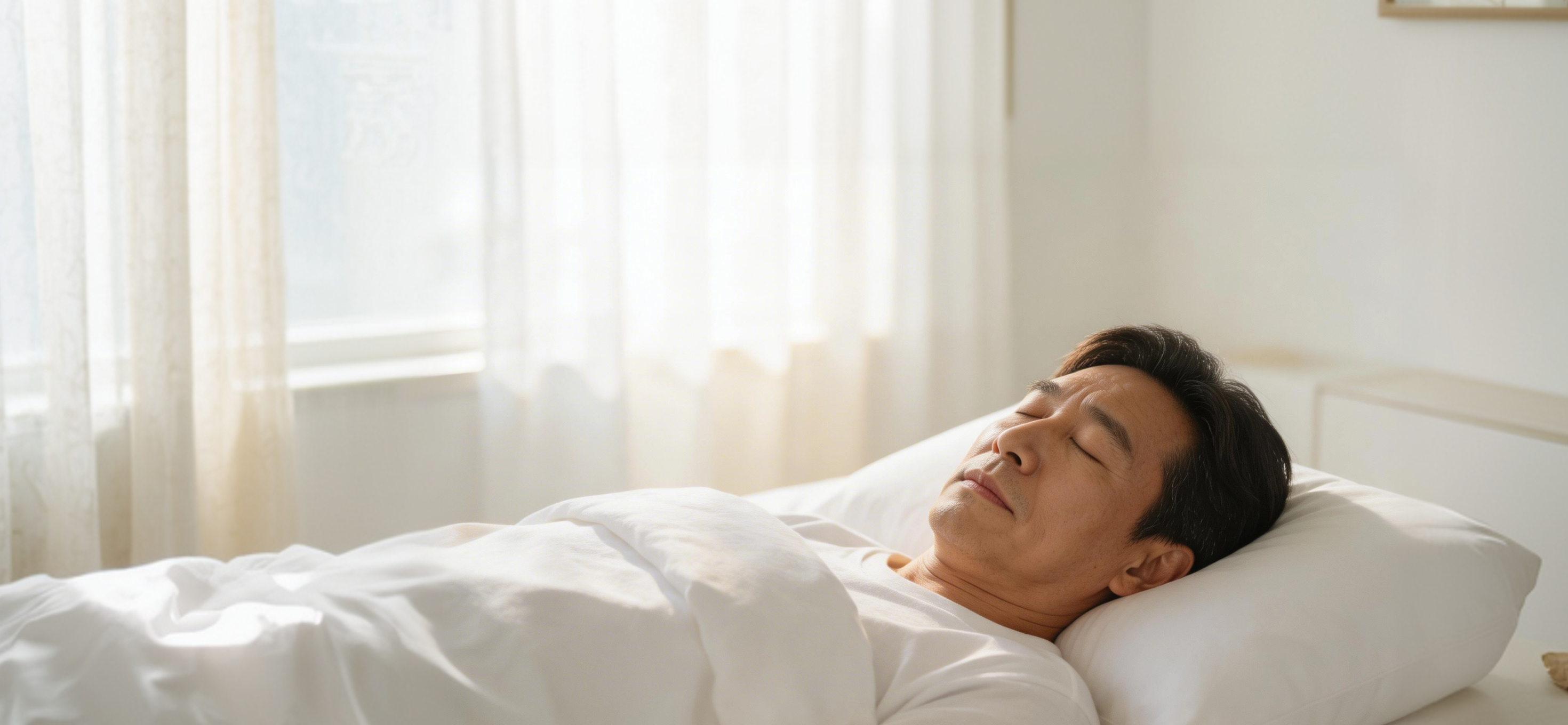 편안하게 수면 중인 환자